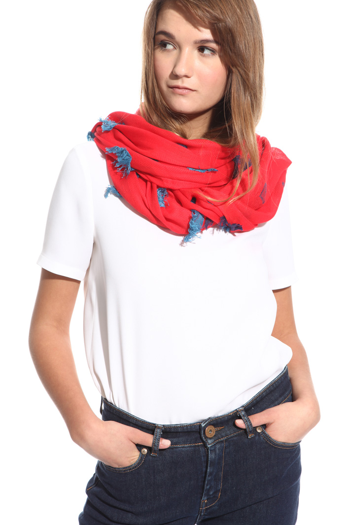 Fil coupé cotton scarf Intrend Fil coupé cotton scarf Intrend