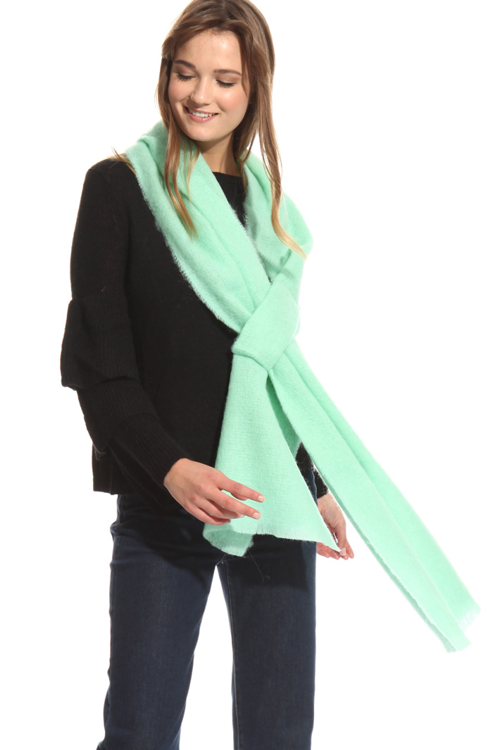 Circle scarf with embroidery Intrend Circle scarf with embroidery Intrend