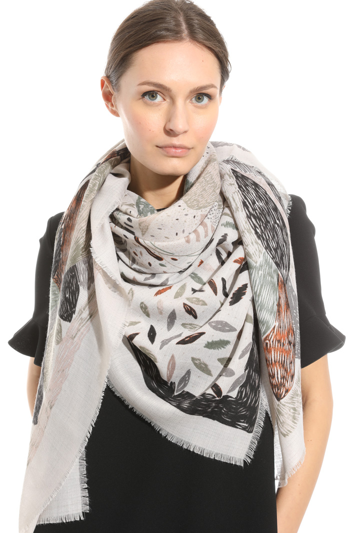Soft printed scarf Intrend Soft printed scarf Intrend