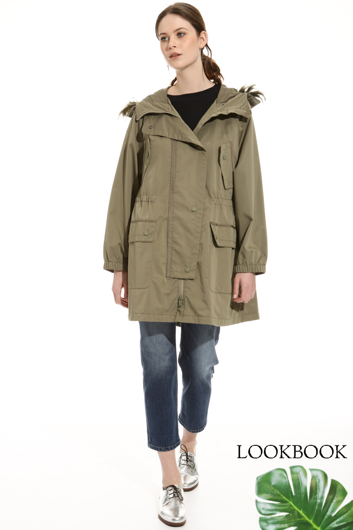 Feather detail parka Intrend Feather detail parka Intrend