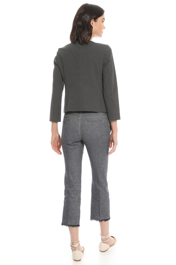 Giacca jacquard con frange Intrend Giacca jacquard con frange Intrend