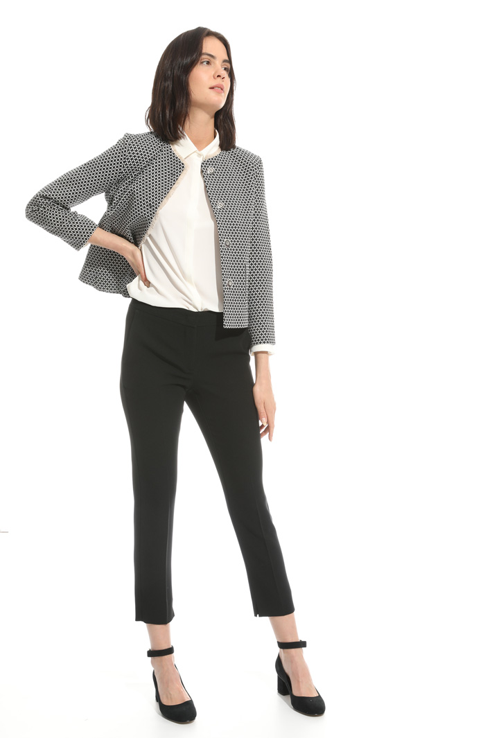 Giacca jacquard con frange Intrend Giacca jacquard con frange Intrend