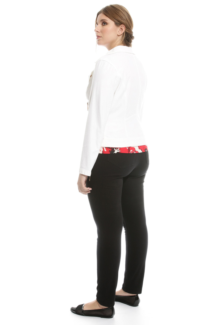Giacca Chiodo in jersey denim Intrend Giacca Chiodo in jersey denim Intrend