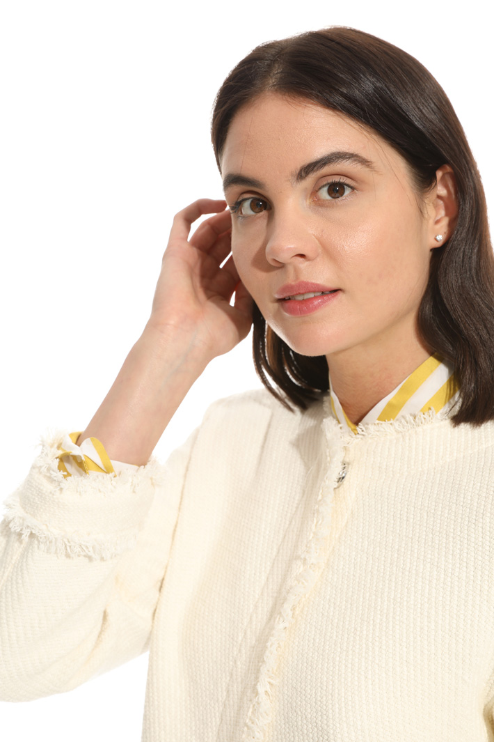 Interwoven fabric topcoat Intrend Interwoven fabric topcoat Intrend
