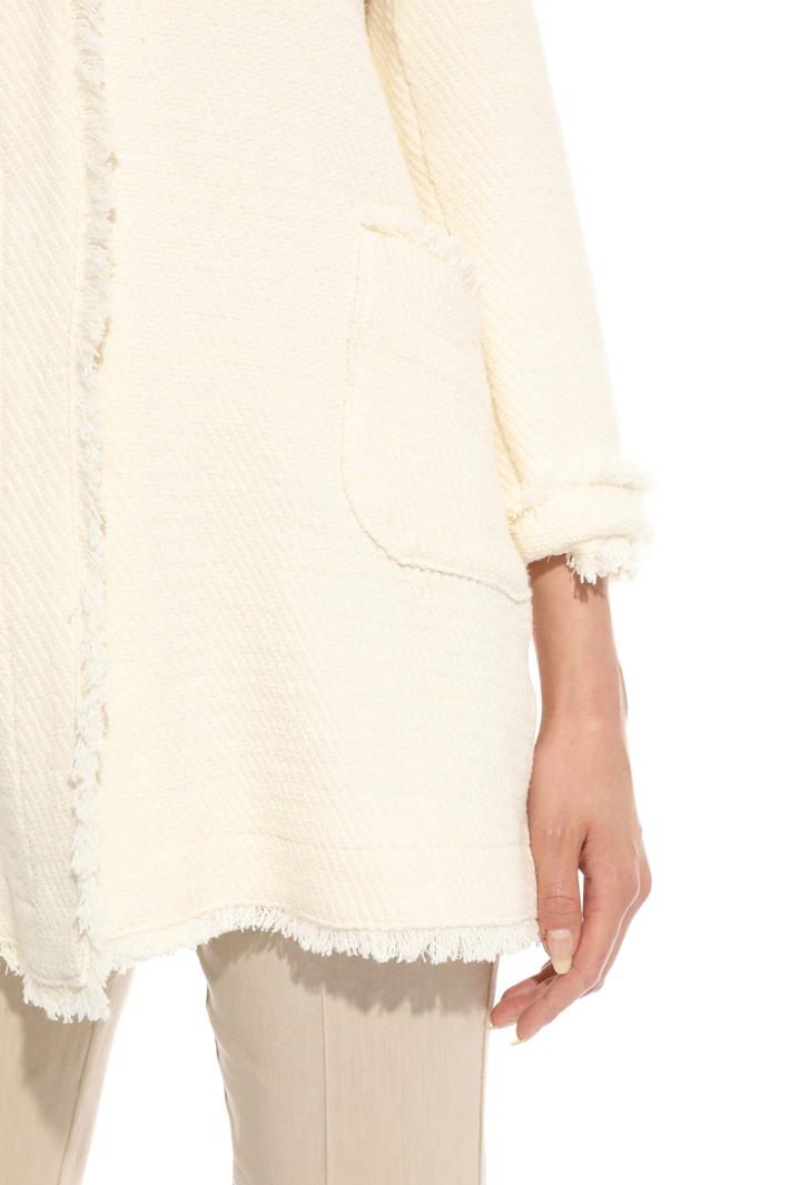 Interwoven fabric topcoat Intrend Interwoven fabric topcoat Intrend