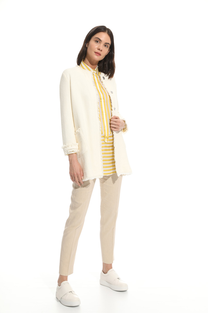 Interwoven fabric topcoat Intrend Interwoven fabric topcoat Intrend
