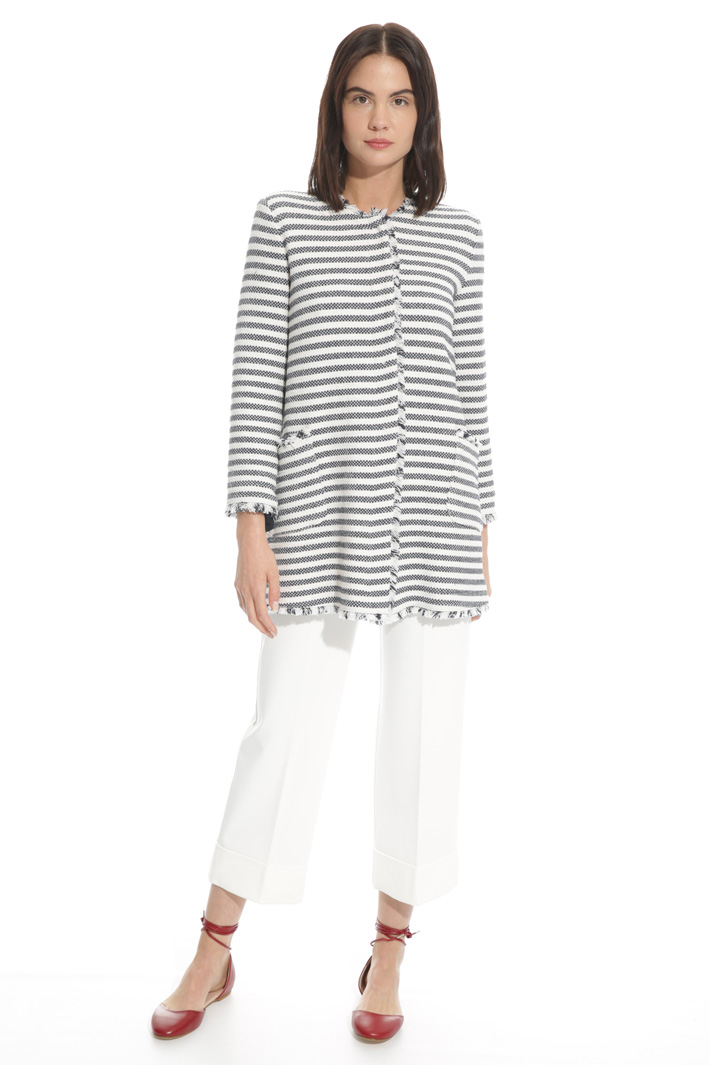 Interwoven fabric topcoat Intrend Interwoven fabric topcoat Intrend