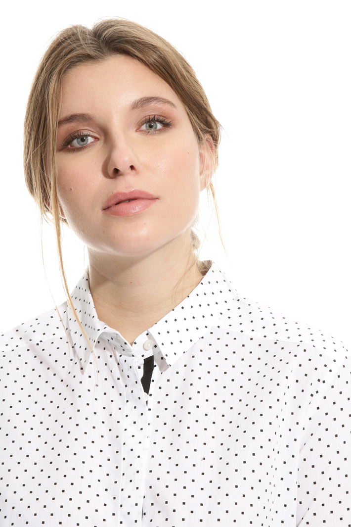 Camicia in popeline di cotone Intrend Camicia in popeline di cotone Intrend