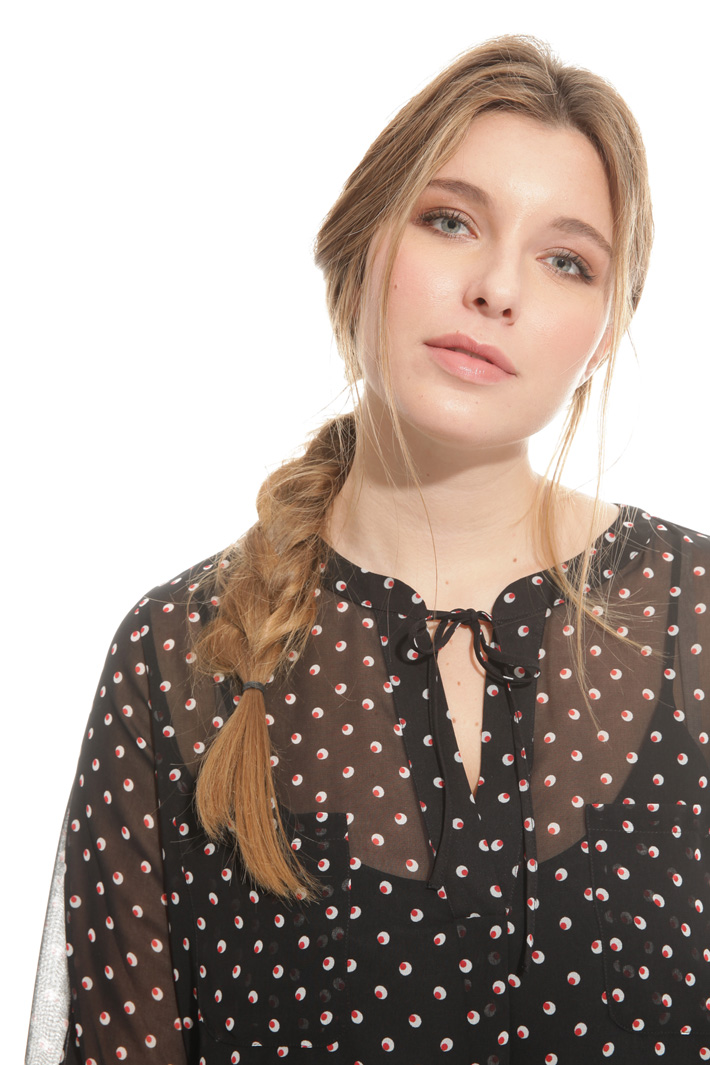 Blusa in georgette stampata Intrend Blusa in georgette stampata Intrend