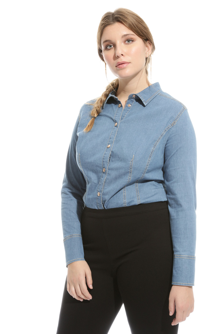 Camicia body in denim Intrend Camicia body in denim Intrend