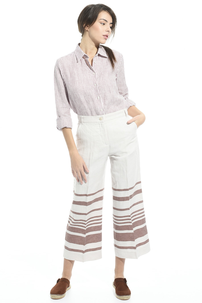 Yarn-dyed linen shirt Intrend Yarn-dyed linen shirt Intrend