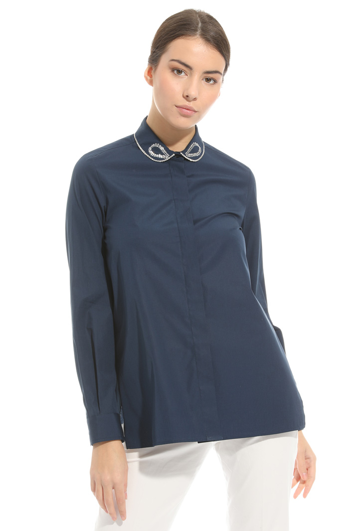 Camicia con colletto ricamato Intrend Camicia con colletto ricamato Intrend