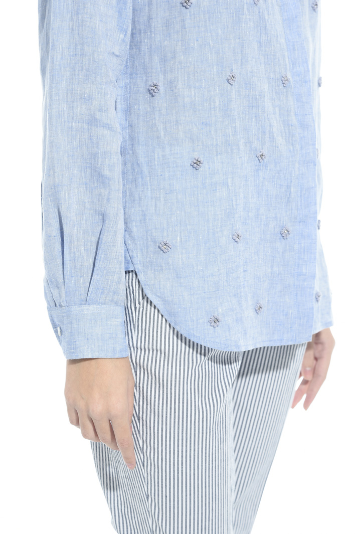 Camicia in lino con ricami Intrend Camicia in lino con ricami Intrend