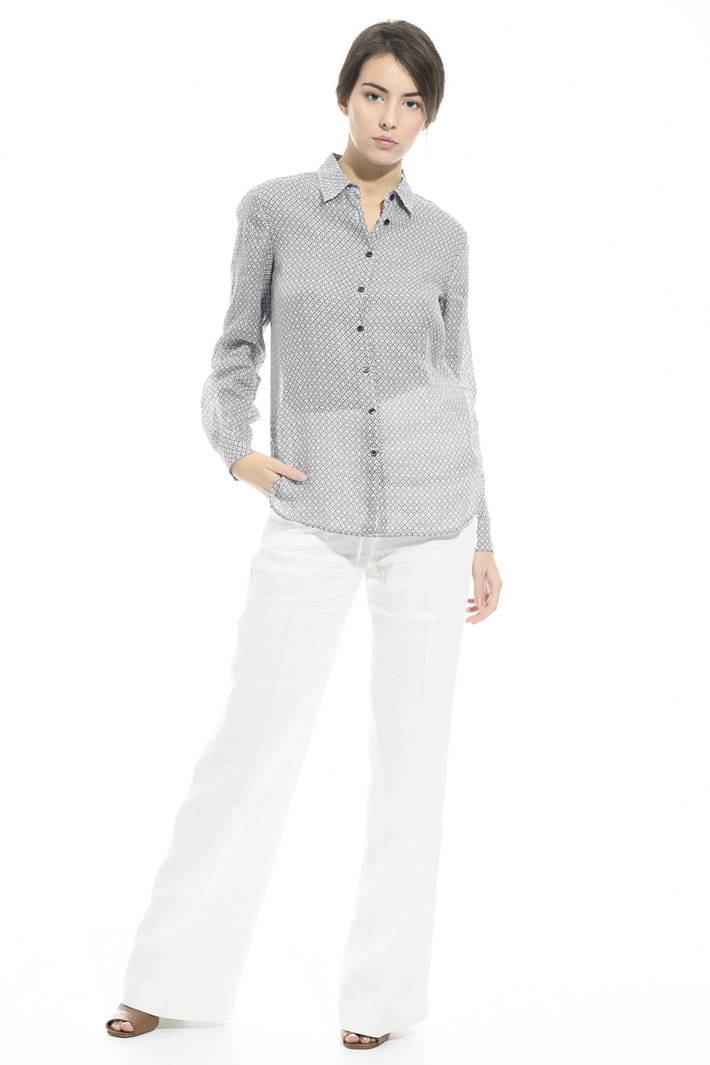 Camicia in ramie stampato Intrend Camicia in ramie stampato Intrend