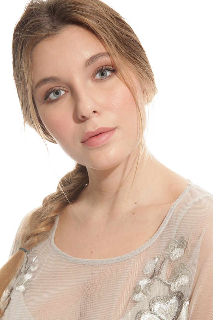 Casacca in tulle ricamato Intrend Casacca in tulle ricamato Intrend