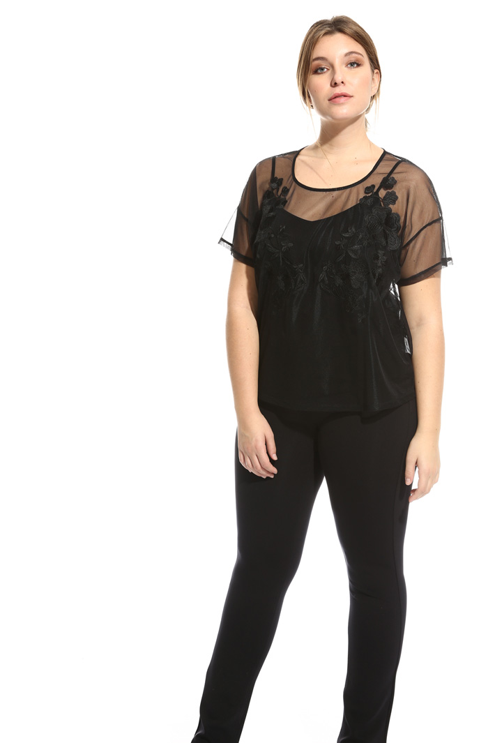 Casacca in tulle ricamato Intrend Casacca in tulle ricamato Intrend