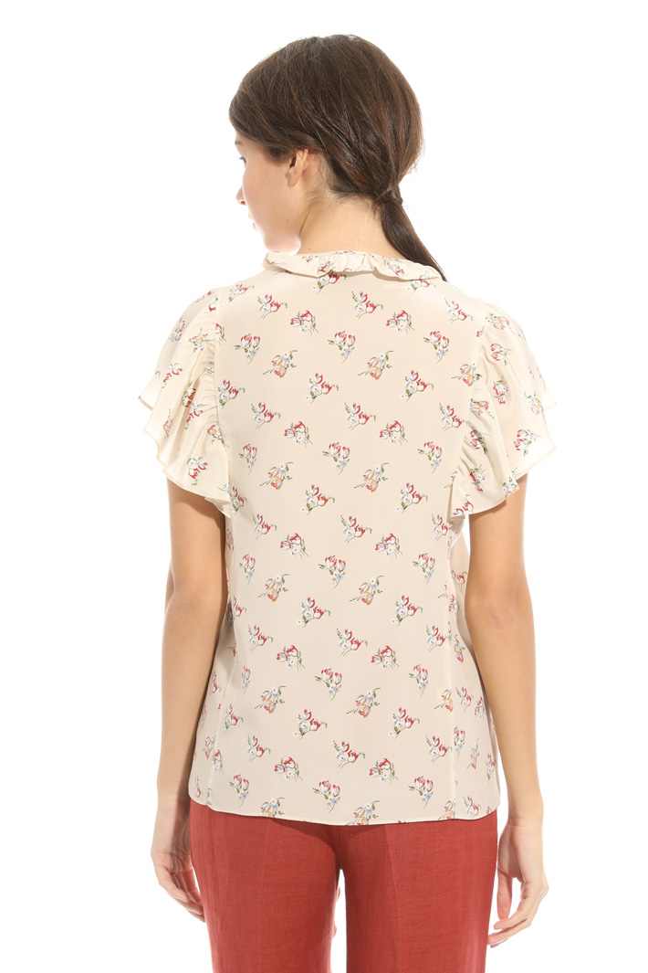 Printed silk blouse Intrend Printed silk blouse Intrend