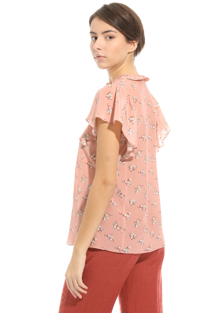 Printed silk blouse Intrend Printed silk blouse Intrend