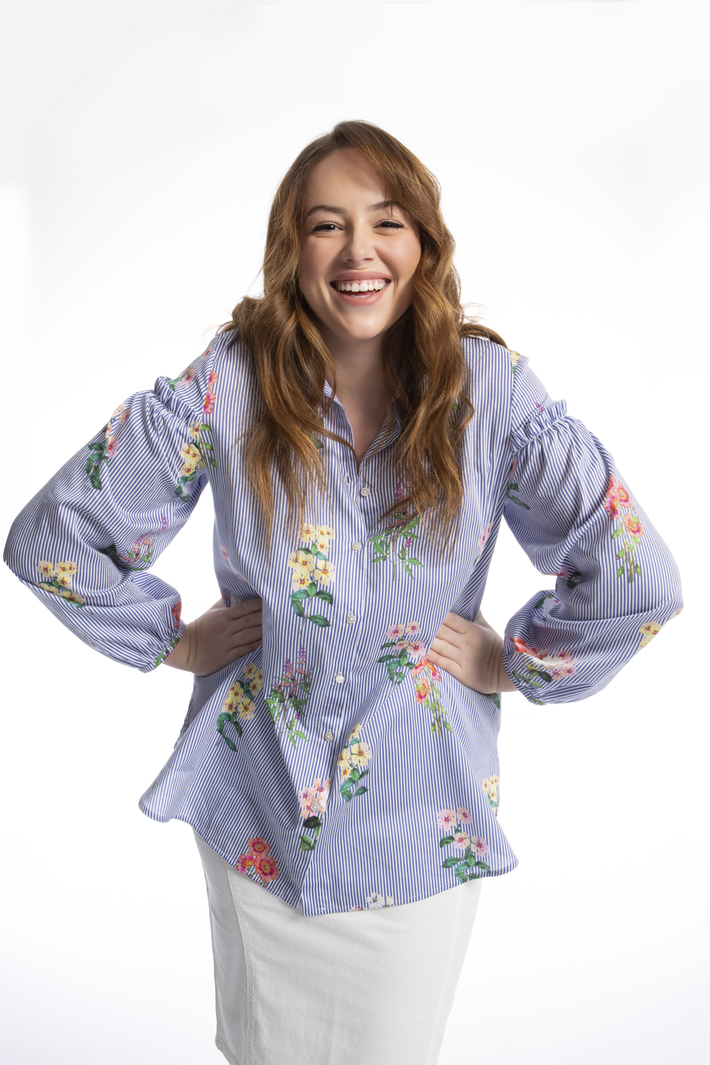 Camicia in raso di cotone Intrend Camicia in raso di cotone Intrend