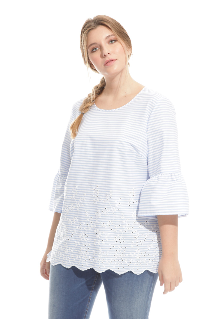Casacca in cotone con ricami Intrend Casacca in cotone con ricami Intrend