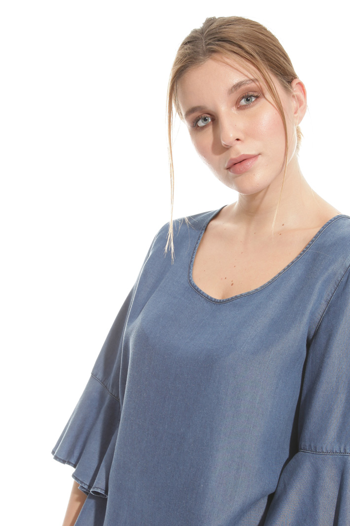 Blusa in tencel Intrend Blusa in tencel Intrend