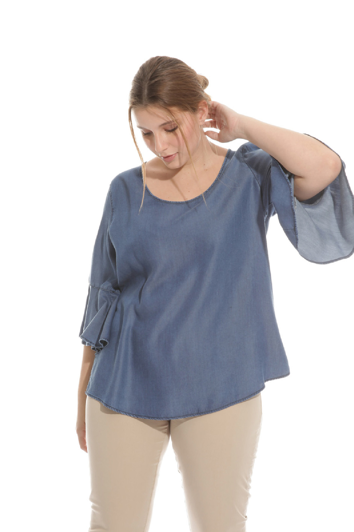 Blusa in tencel Intrend Blusa in tencel Intrend