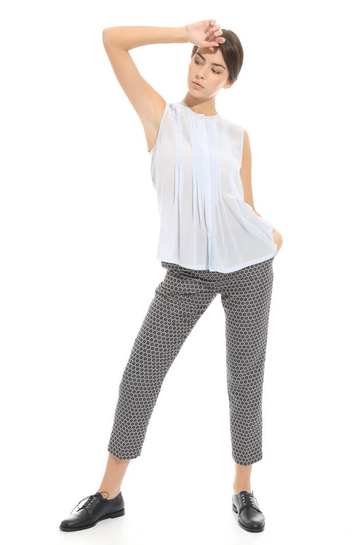 Pantalone in jacquard lamè Intrend Pantalone in jacquard lamè Intrend