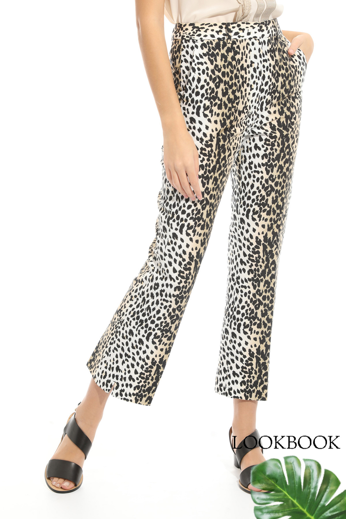 Pantalone in faille di cotone Intrend Pantalone in faille di cotone Intrend