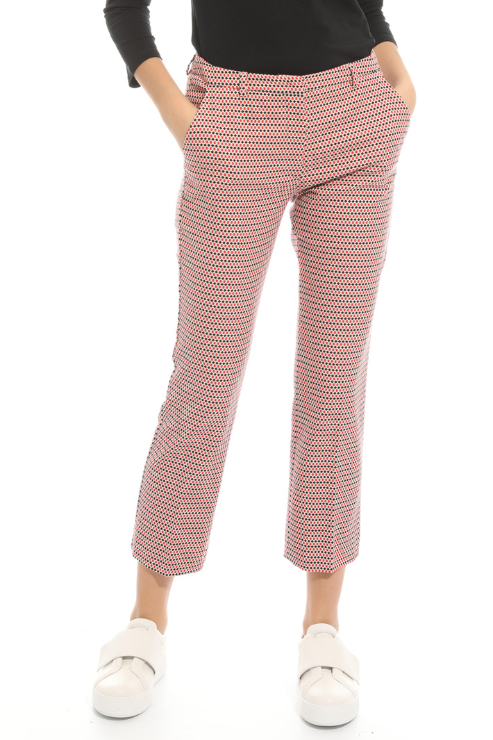 Pantalone con micro fantasia Intrend Pantalone con micro fantasia Intrend