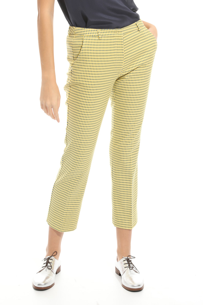 Pantalone con micro fantasia Intrend Pantalone con micro fantasia Intrend