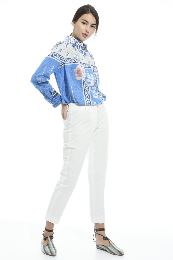 Pantalone capri in cotone Intrend Pantalone capri in cotone Intrend