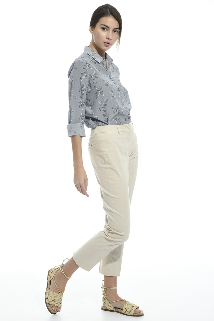 Capri trousers in cotton Intrend Capri trousers in cotton Intrend