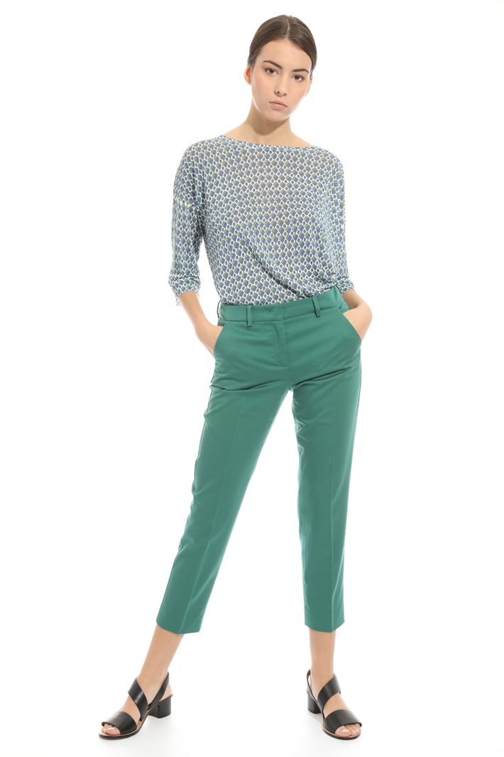 Pantalone in raso di cotone Intrend Pantalone in raso di cotone Intrend