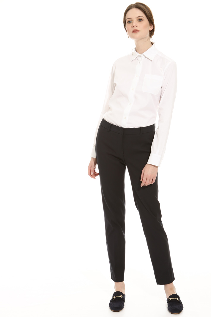Pantalone sigaretta in cotone Intrend Pantalone sigaretta in cotone Intrend