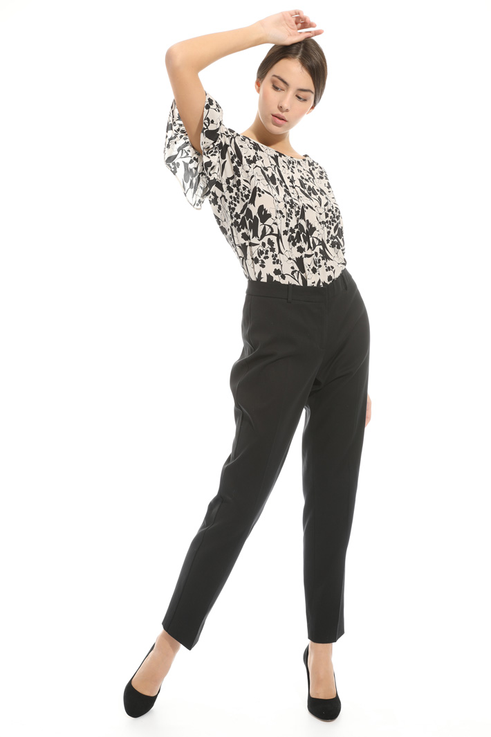 Pantalone sigaretta in cotone Intrend Pantalone sigaretta in cotone Intrend