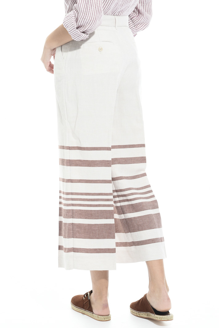 Pantalone in lino con righe Intrend Pantalone in lino con righe Intrend