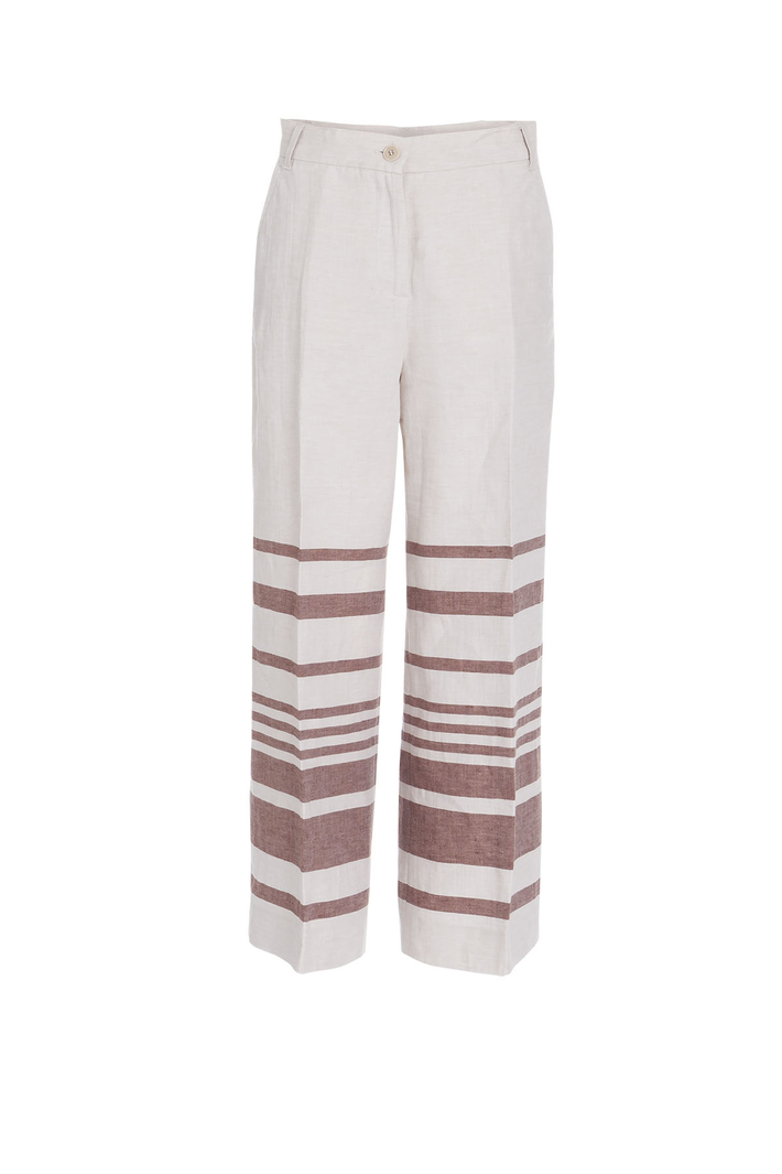 Pantalone in lino con righe Intrend Pantalone in lino con righe Intrend