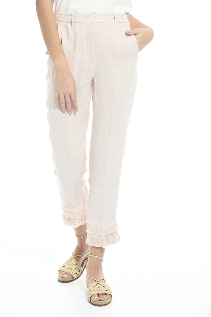 Fringed hem trousers Intrend Fringed hem trousers Intrend