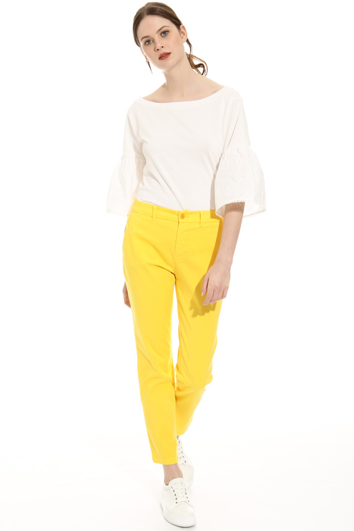 Cotton cigarette trousers Intrend Cotton cigarette trousers Intrend