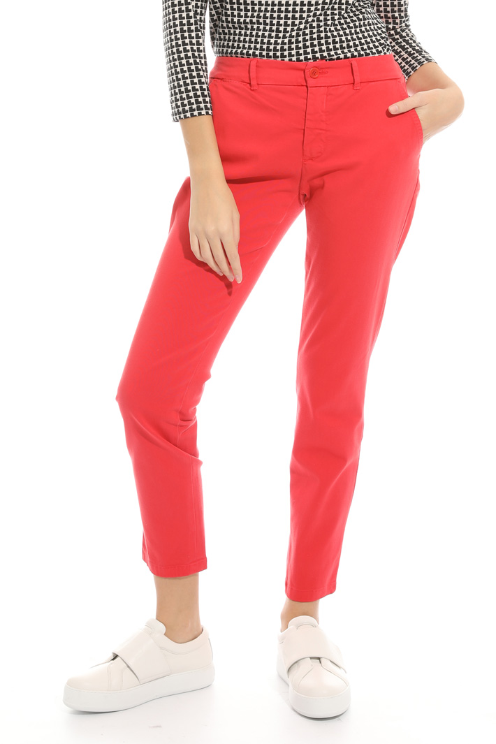 Pantalone sigaretta in cotone Intrend Pantalone sigaretta in cotone Intrend