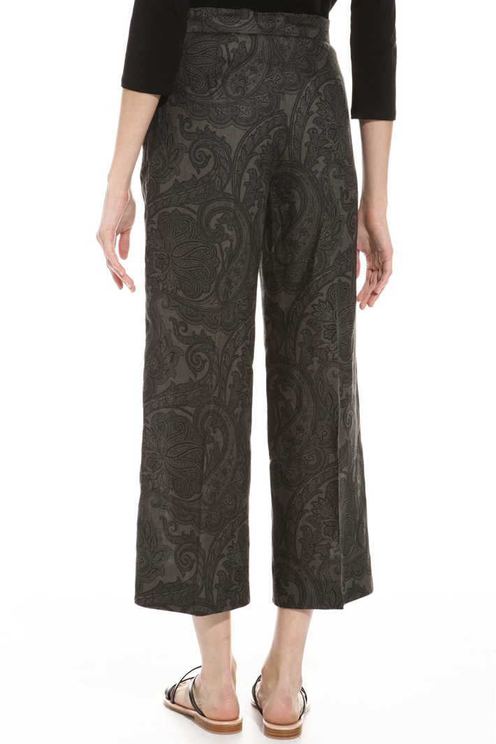 Pantalone in lino stampato Intrend Pantalone in lino stampato Intrend