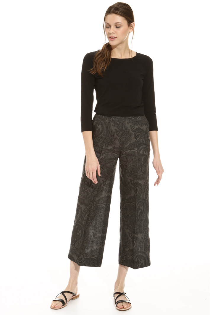 Pantalone in lino stampato Intrend Pantalone in lino stampato Intrend