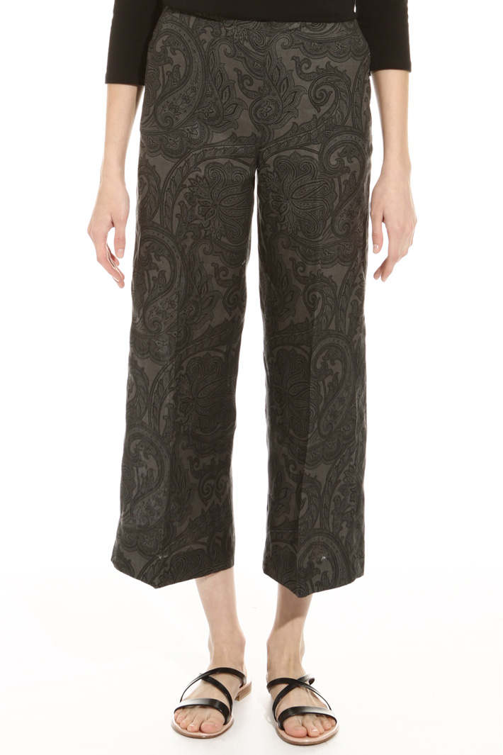 Pantalone in lino stampato Intrend Pantalone in lino stampato Intrend