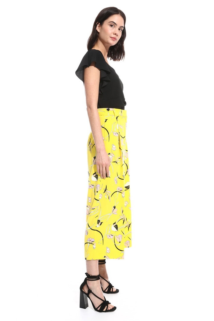 Pantalone cropped stampato Intrend Pantalone cropped stampato Intrend
