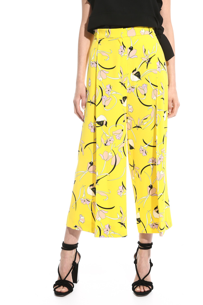 Pantalone cropped stampato Intrend Pantalone cropped stampato Intrend