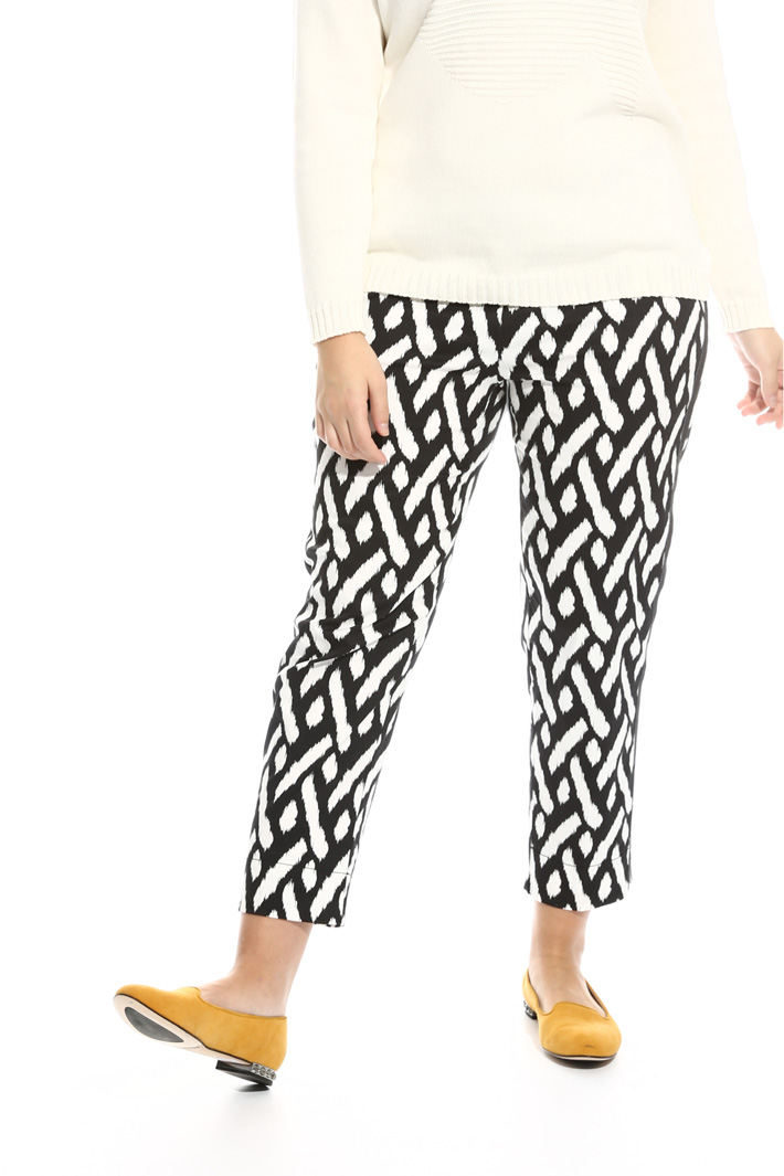 Pantalone cropped in cotone Intrend Pantalone cropped in cotone Intrend