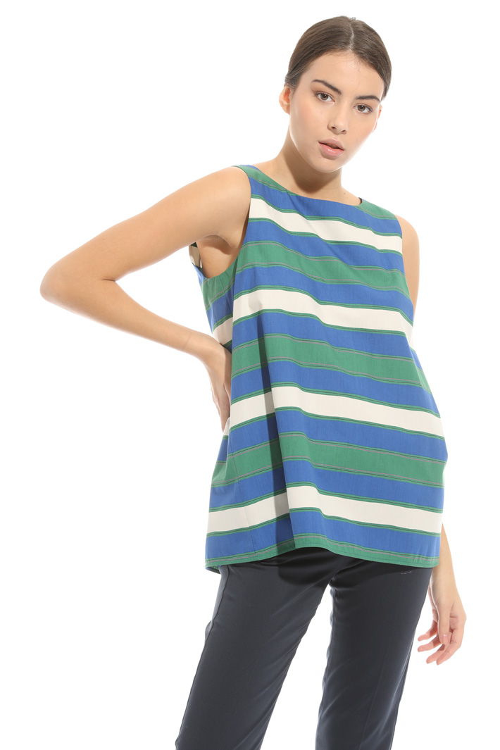 Printed poplin top Intrend Printed poplin top Intrend