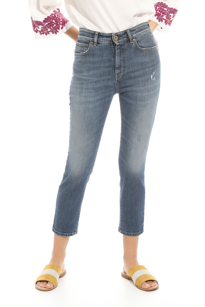 Cropped denim jeans Intrend Cropped denim jeans Intrend