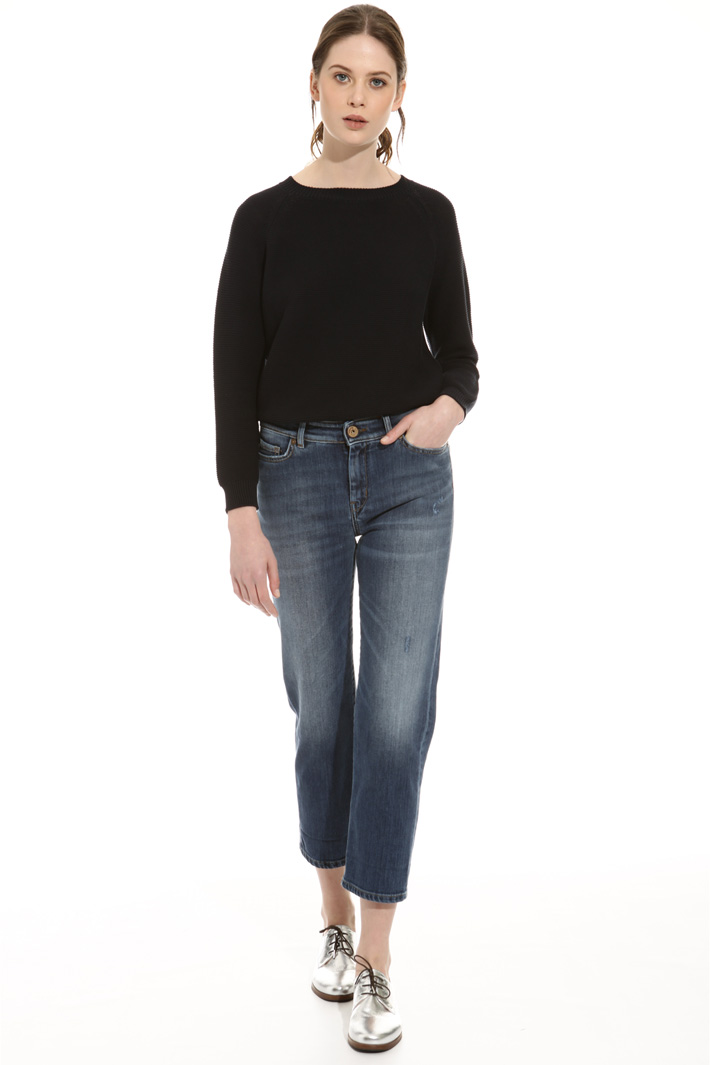 Cropped straight leg jeans Intrend Cropped straight leg jeans Intrend