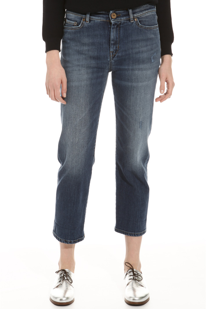 Cropped straight leg jeans Intrend Cropped straight leg jeans Intrend